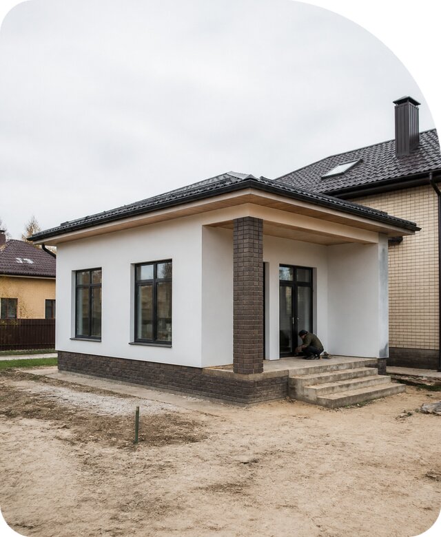 Строительство одноэтажной пристройки в Рославле от 462420 р. | РадиДОМА-Рлв